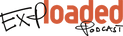 EXPloaded Podcast logo (black)